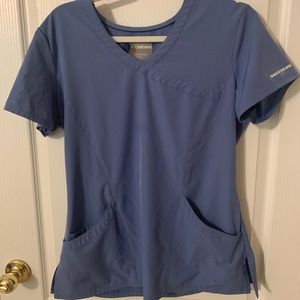 Ceil Blue Scrub Top